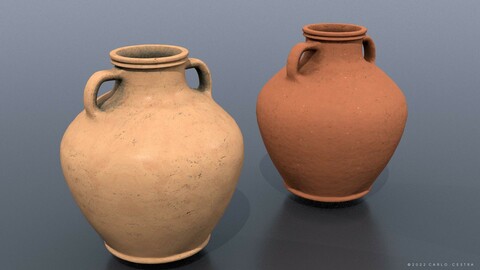 Flat bottom type Amphora
