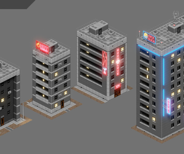 ArtStation - Game City Asset Pack | Game Assets