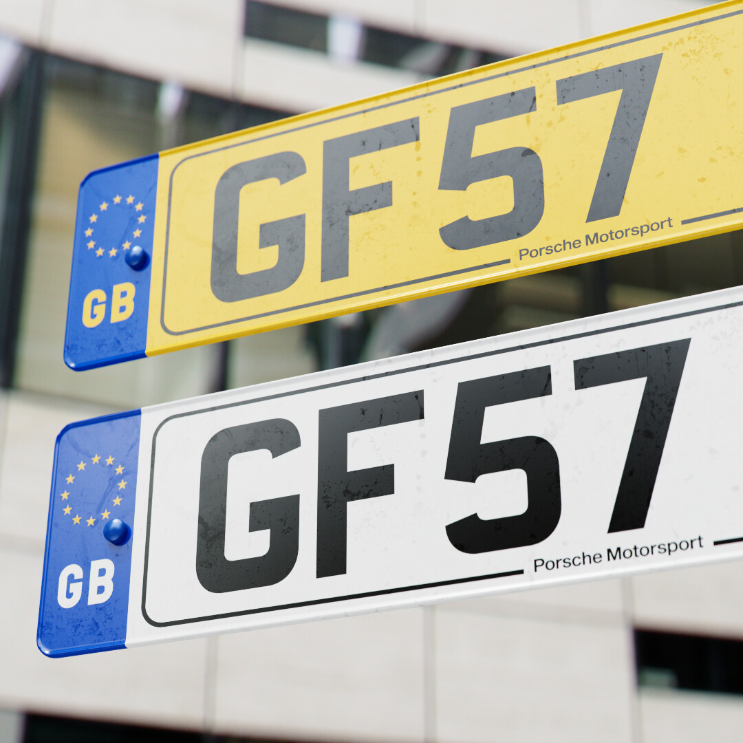 ArtStation UK Number Plate GENERATOR (Real World Details) Resources