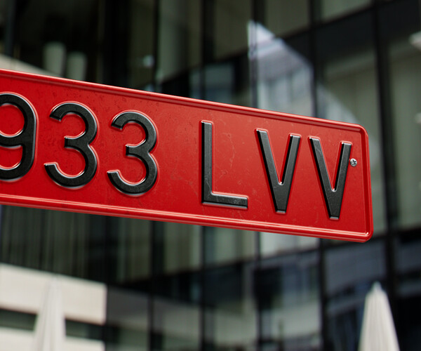 ArtStation Spanish Number Plate GENERATOR (Real World Details