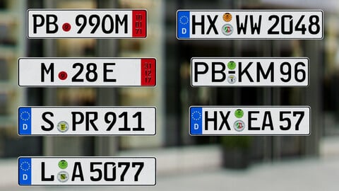 European Number Plate GENERATOR (Real World Details)