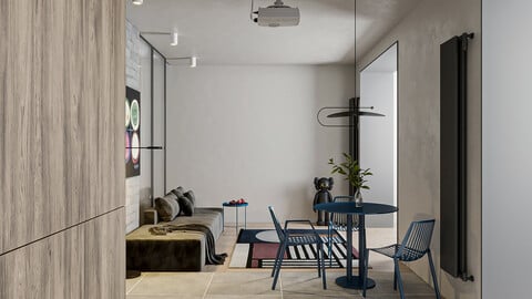 Apartment Studio Design 01