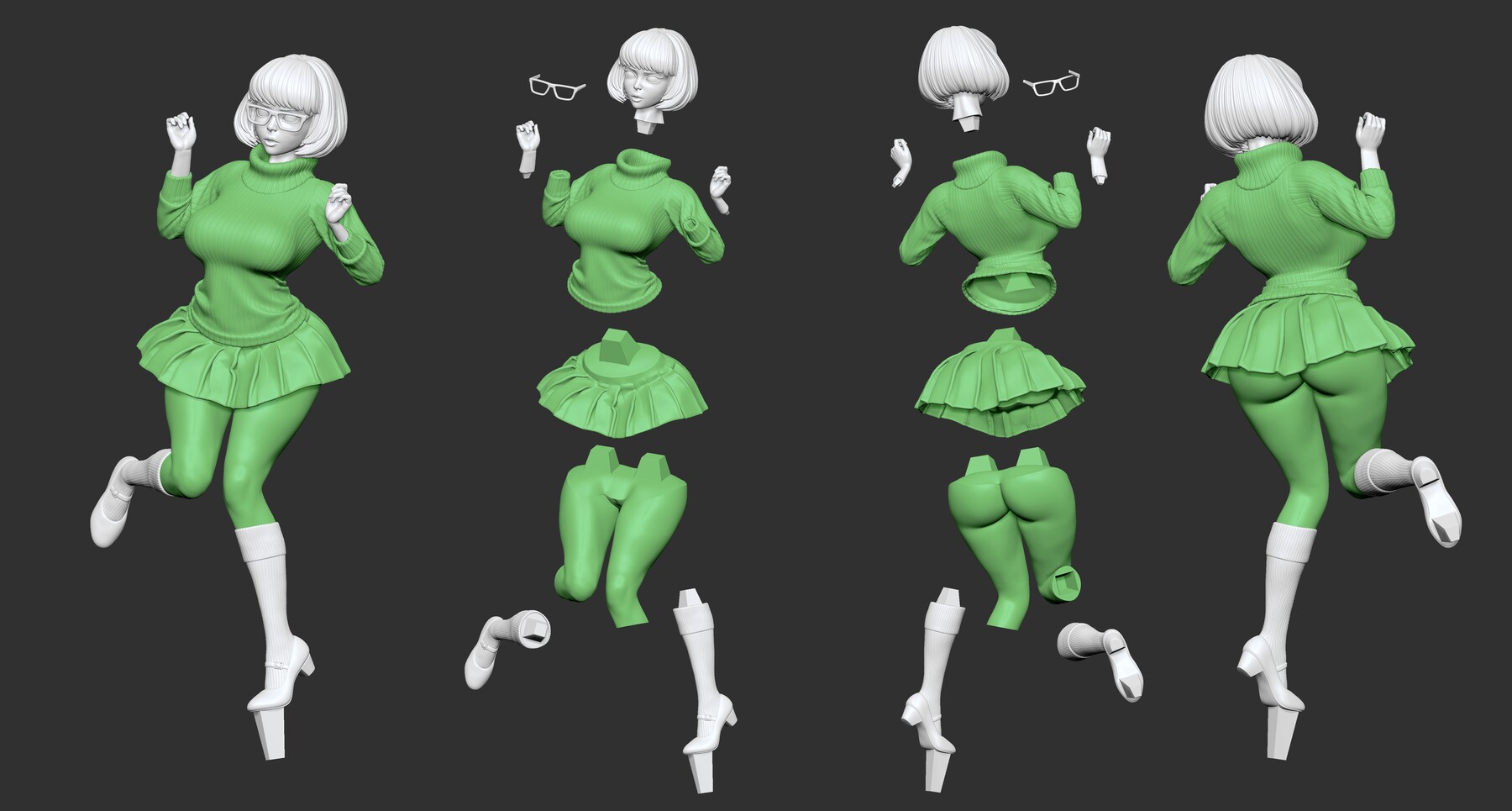 Artstation Classic Lingerie Version Daphne And Velma 3d Printable Stl Resources