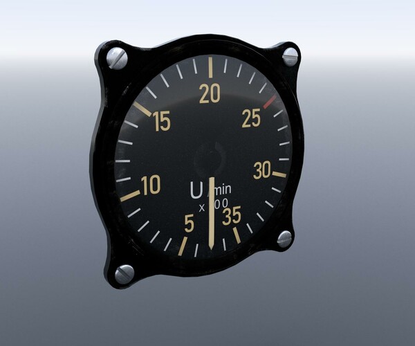 ArtStation GERMAN TACHOMETER GAUGE Game Assets