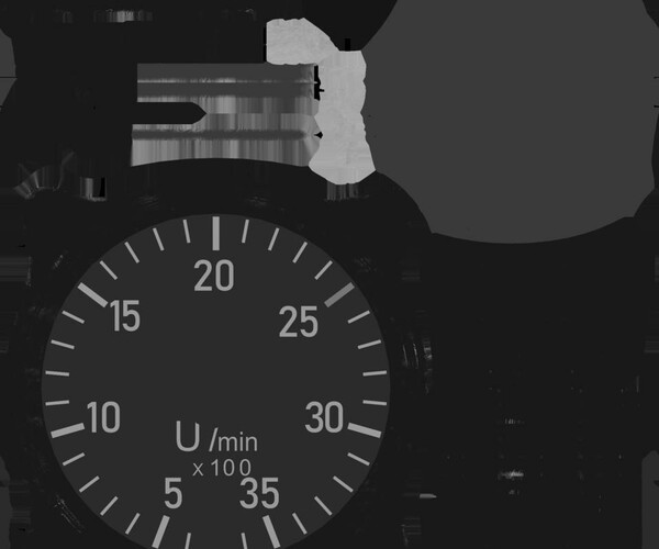 ArtStation GERMAN TACHOMETER GAUGE Game Assets