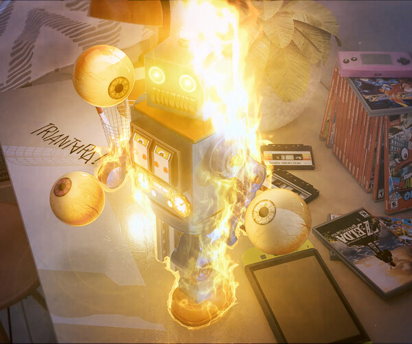 ArtStation 3D Lofi HipHop Background Music Game Assets