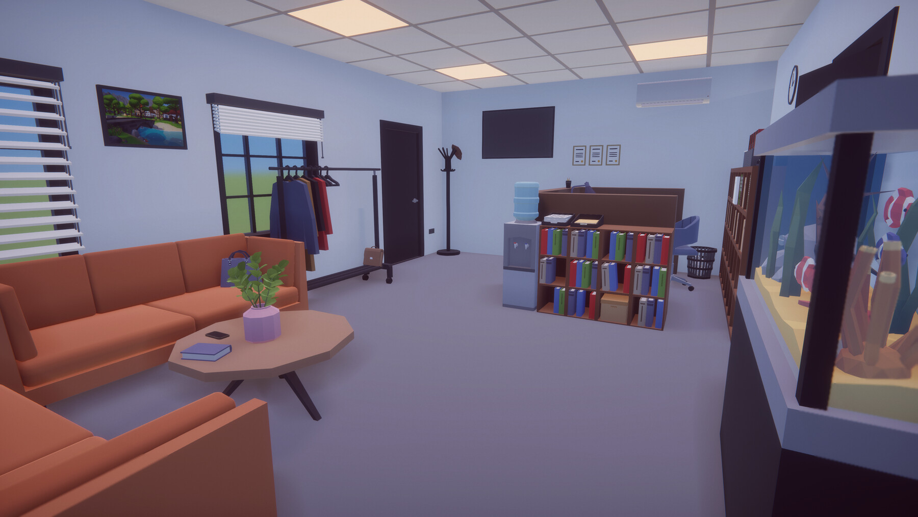 ArtStation - Low Poly Office Interiors - Asset For Unity 3D, Map And ...