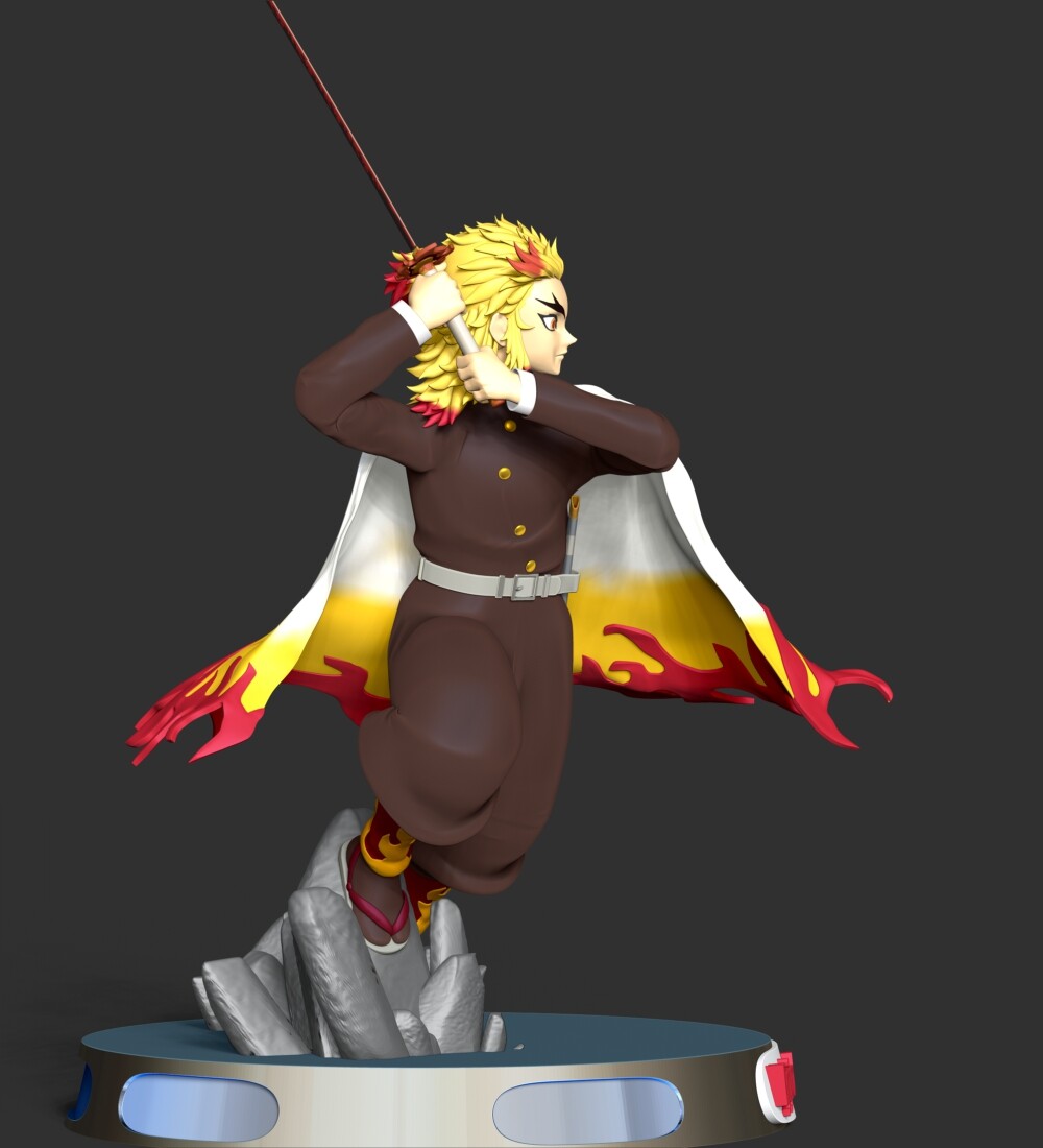 ArtStation - Kyojuro Rengoku - Demon Slayer | Resources