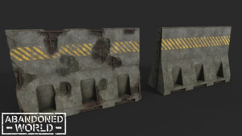 Concrete Barrier [Destroyed and New]