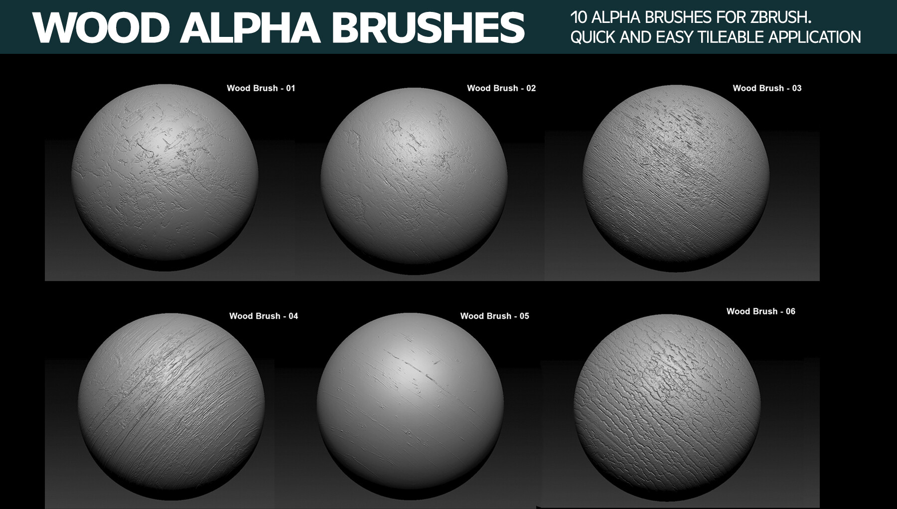 ArtStation - Wood Alpha Brushes for Zbrush | Brushes