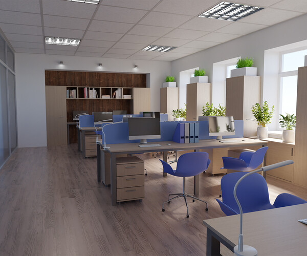 ArtStation Office 3D Model Resources