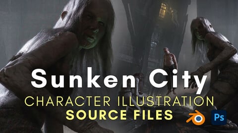Sunken City - Character Illustration Source Files