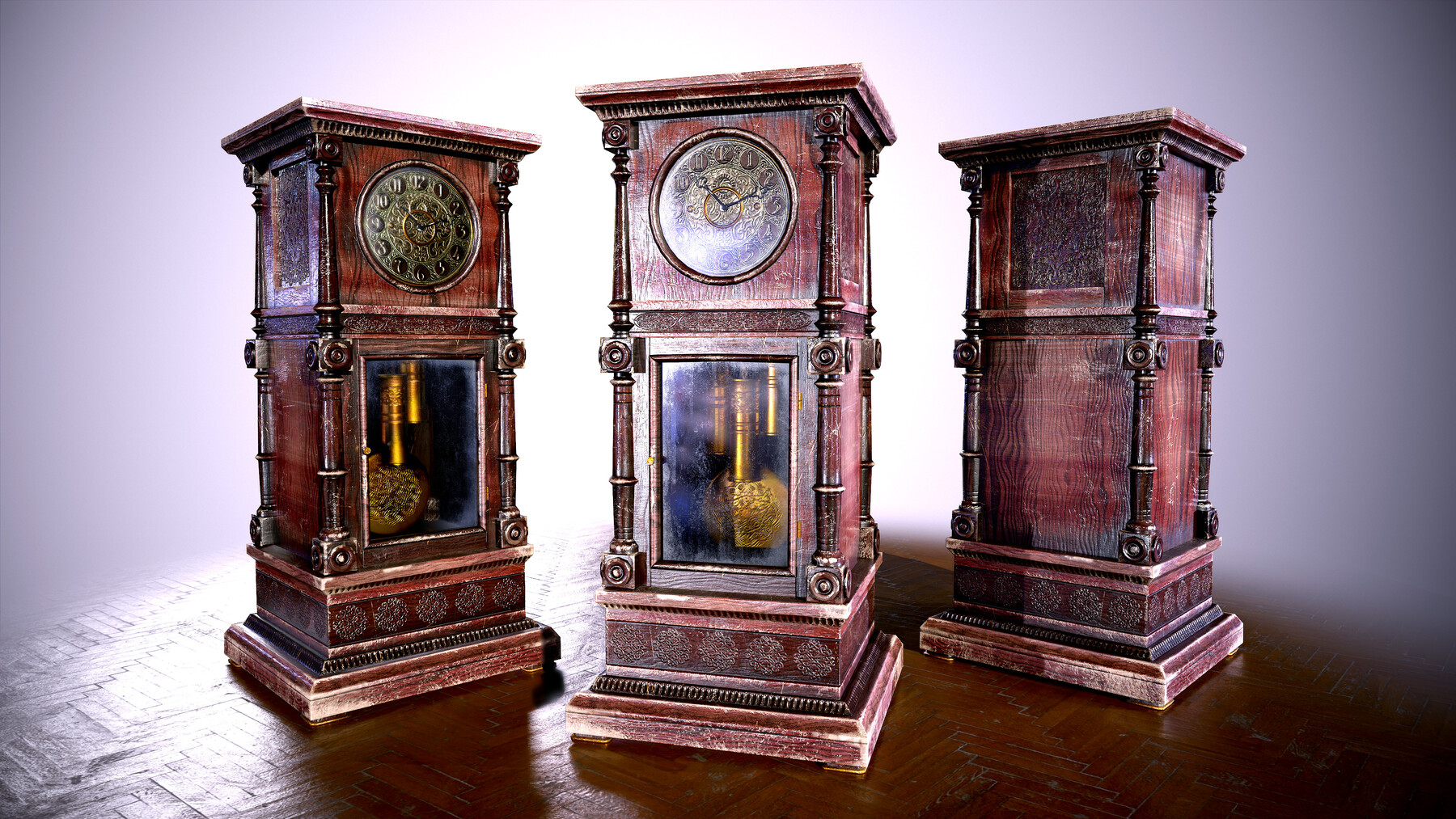 ArtStation Grandfather Clock Game Assets