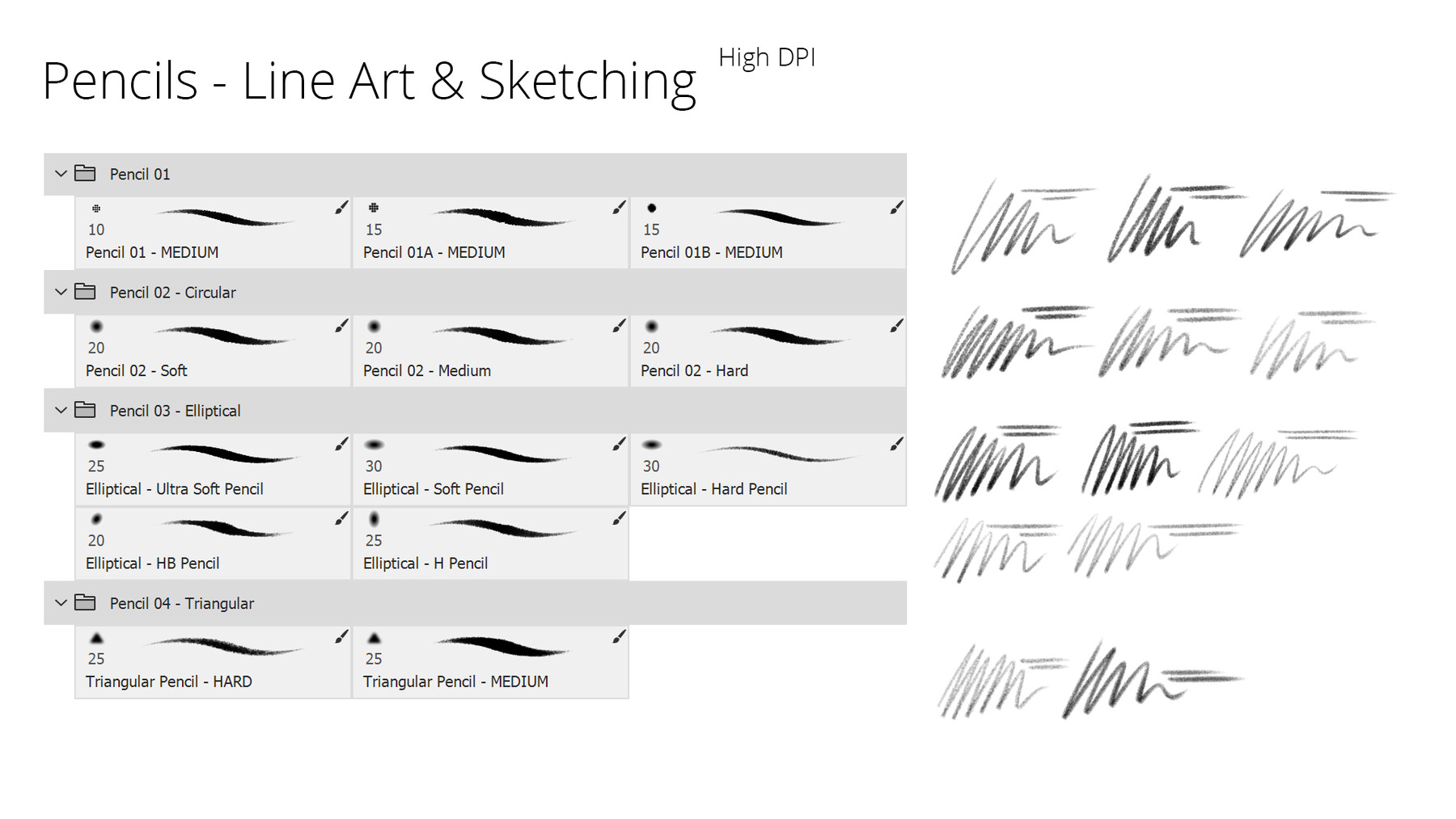 Buy 31 Photoshop Pencil Brushes Photoshop Sketch Brushes Online in India   Etsy