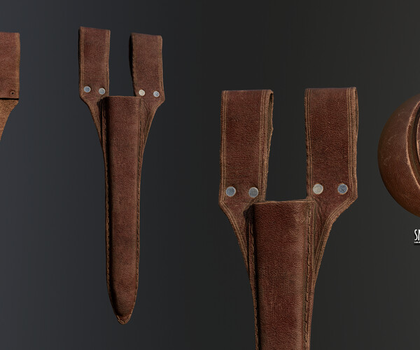 ArtStation Old Leather Resources