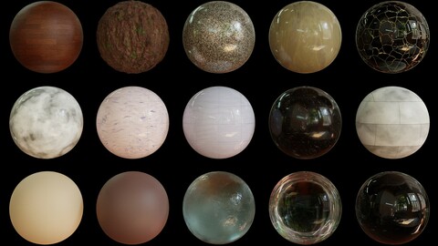 Blender PBR Material pack#2