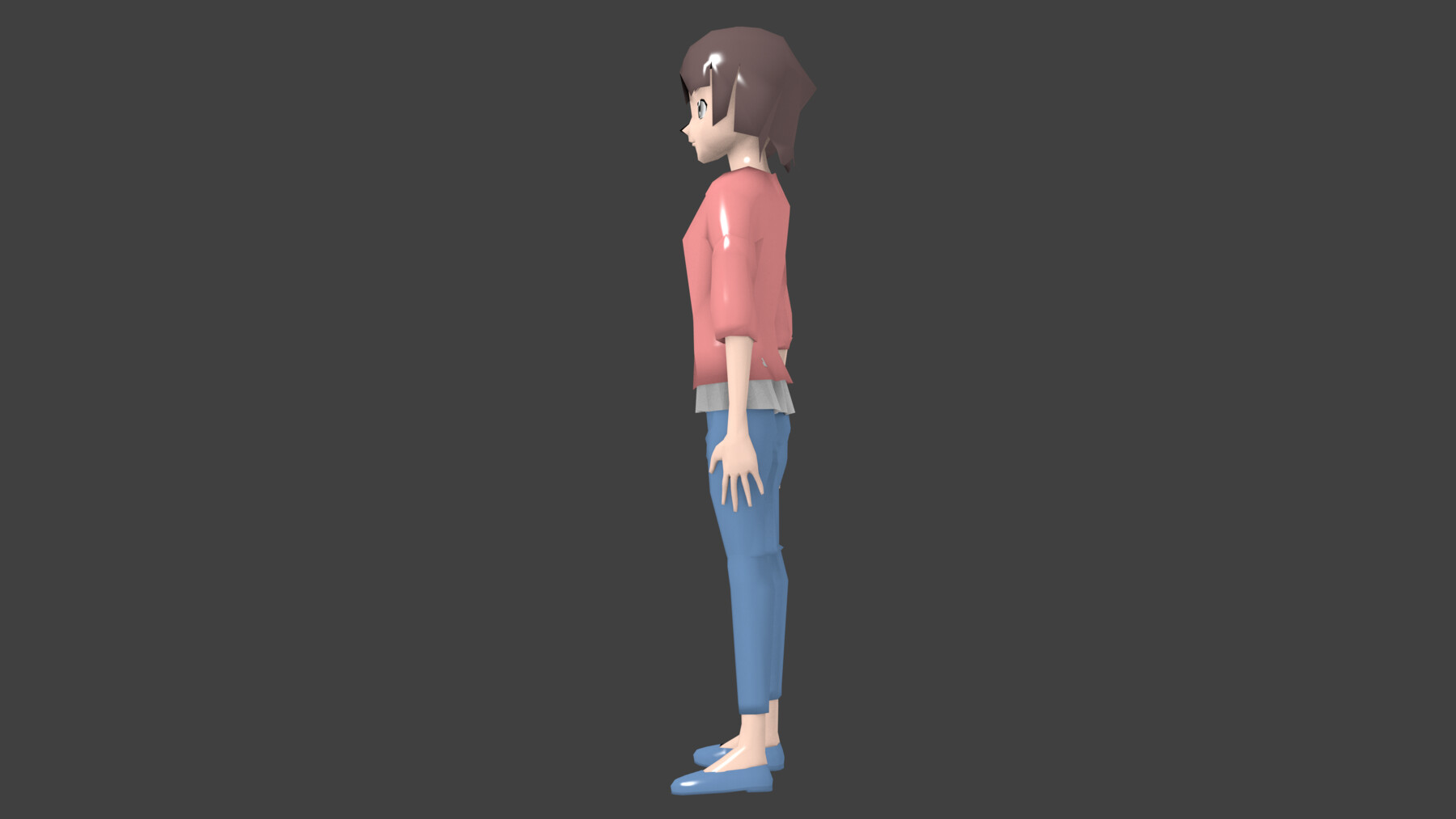 ArtStation - Meg yugioh anime Low-poly 3D model | Game Assets