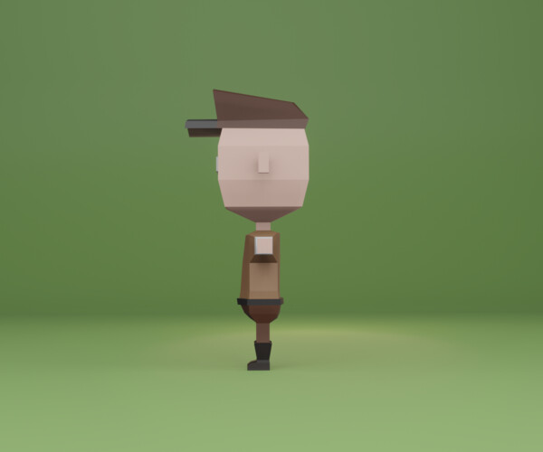 Artstation Low Poly Rigged 3d Character 3d Model Game Assets 