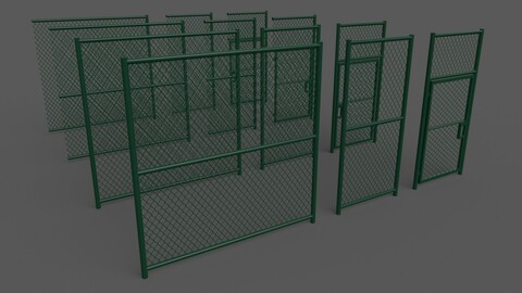 PBR Chain Link Fence For Court C