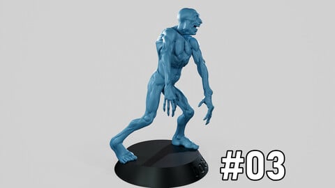 Zombie Undead Pose 03 3D print model