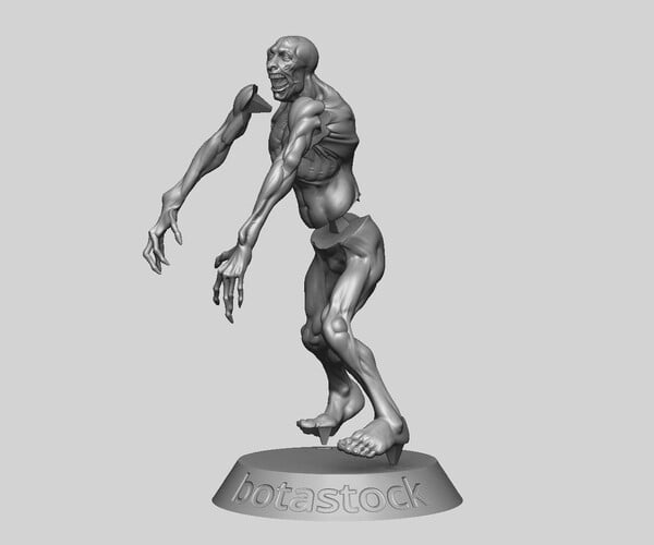 ArtStation - Zombie Undead Pose 03 3D print model | Resources