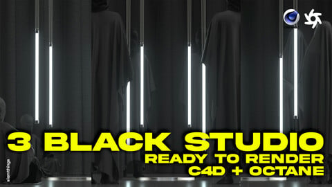 3 BLACK STUDIO - Cinema 4D + Octane render