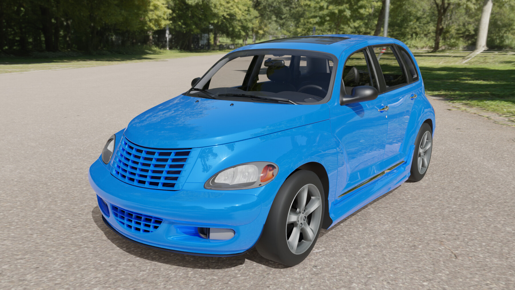 ArtStation Chrysler PT Cruiser GT with Engine Sounds Game Assets