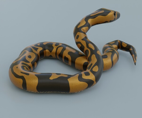 ArtStation - Python Snake - Rigged - Game Ready - PBR | Game Assets