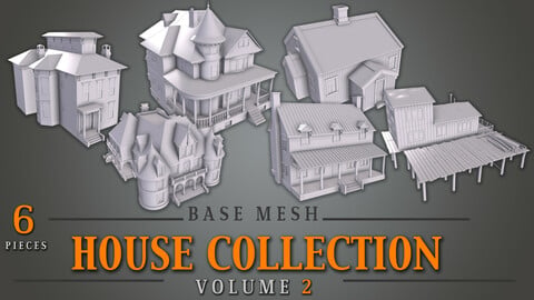 Houses Collection VOL. 2 - Base Mesh