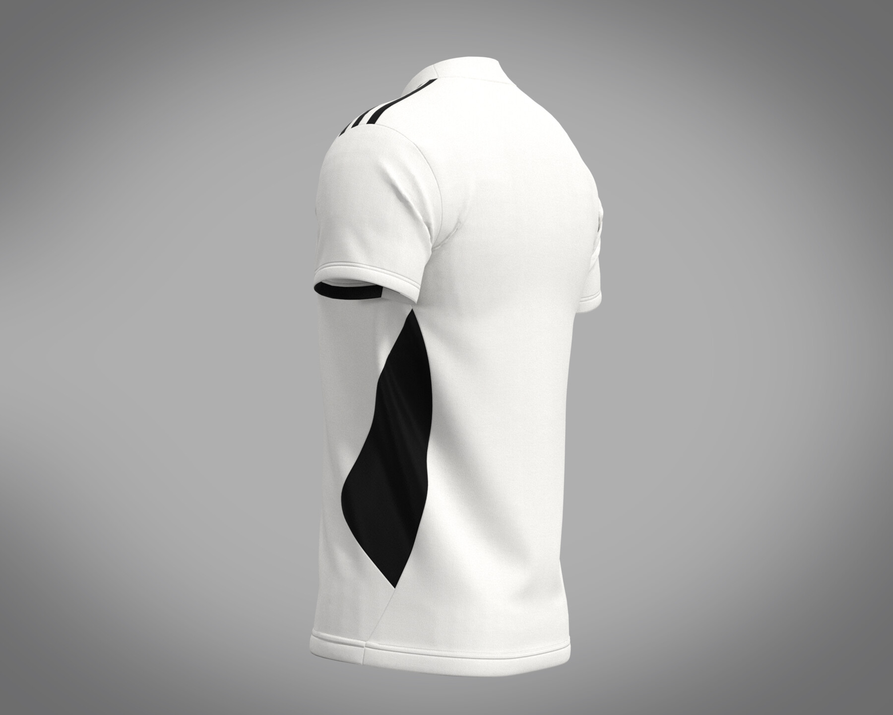 adidas Regista Football Shirt for CLO3D-Marvelous Designer 3D