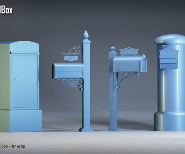 ArtStation - Exterior Mailbox | Game Assets