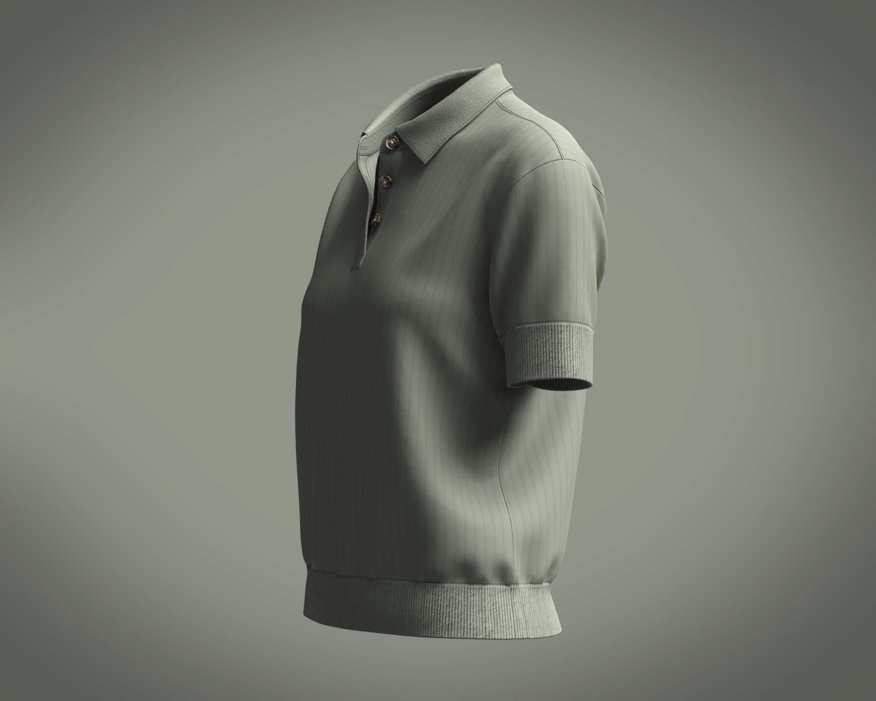 ArtStation - Ladies knitted short sleeve polo | Resources