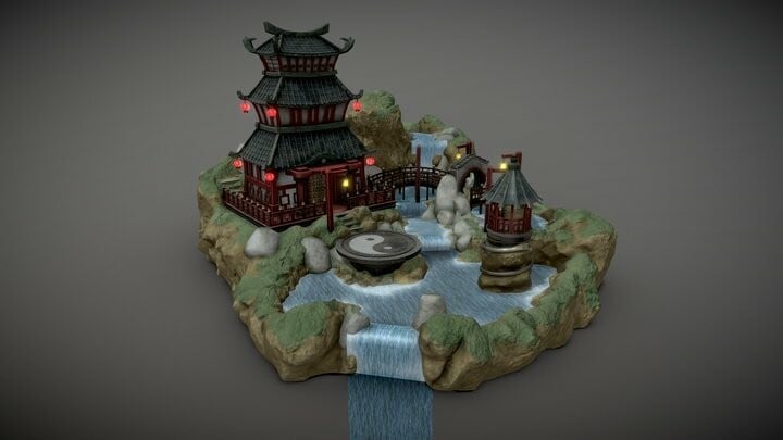 ArtStation - Blender 3 | Unreal Engine 5 | Oriental Imperial 3D ...