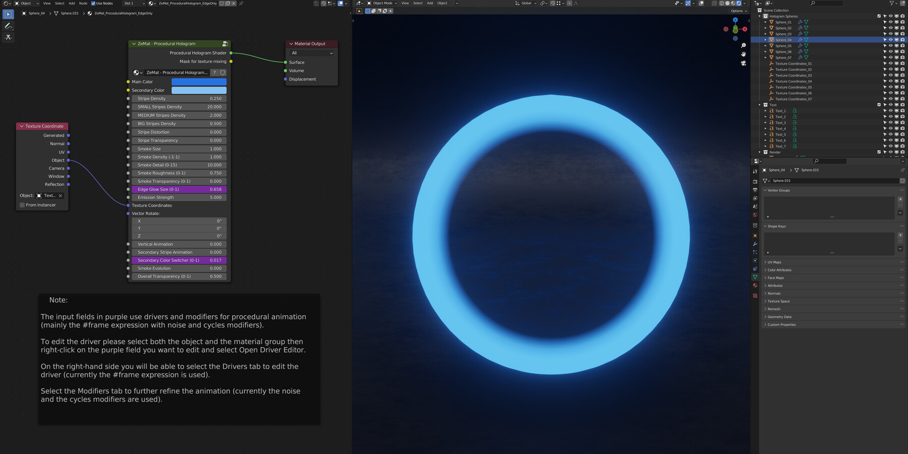 ArtStation - Procedural Hologram for Blender | Resources