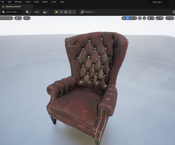 ArtStation Armchair Game Assets