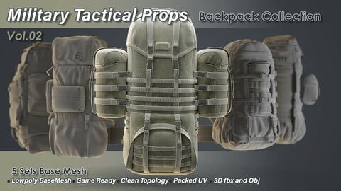 Military Props Vol.02 / Backpack Collection