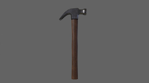 PBR Claw Hammer Wood3