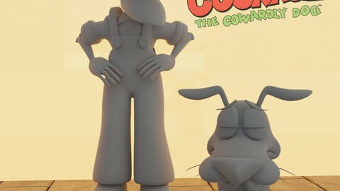 Courage The Cowardly Dog    3DPrint READY