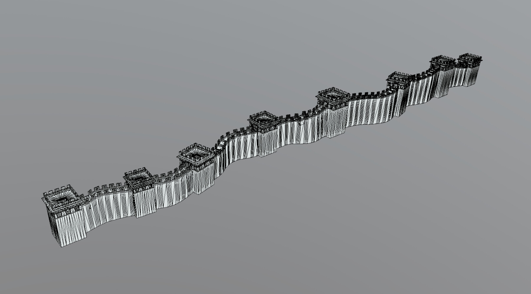 ArtStation The Great Wall Game Assets