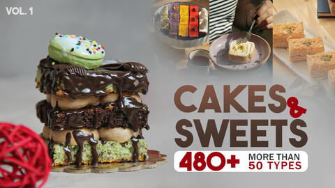 Collection of sweets + 480 pictures (50 types) vol.1