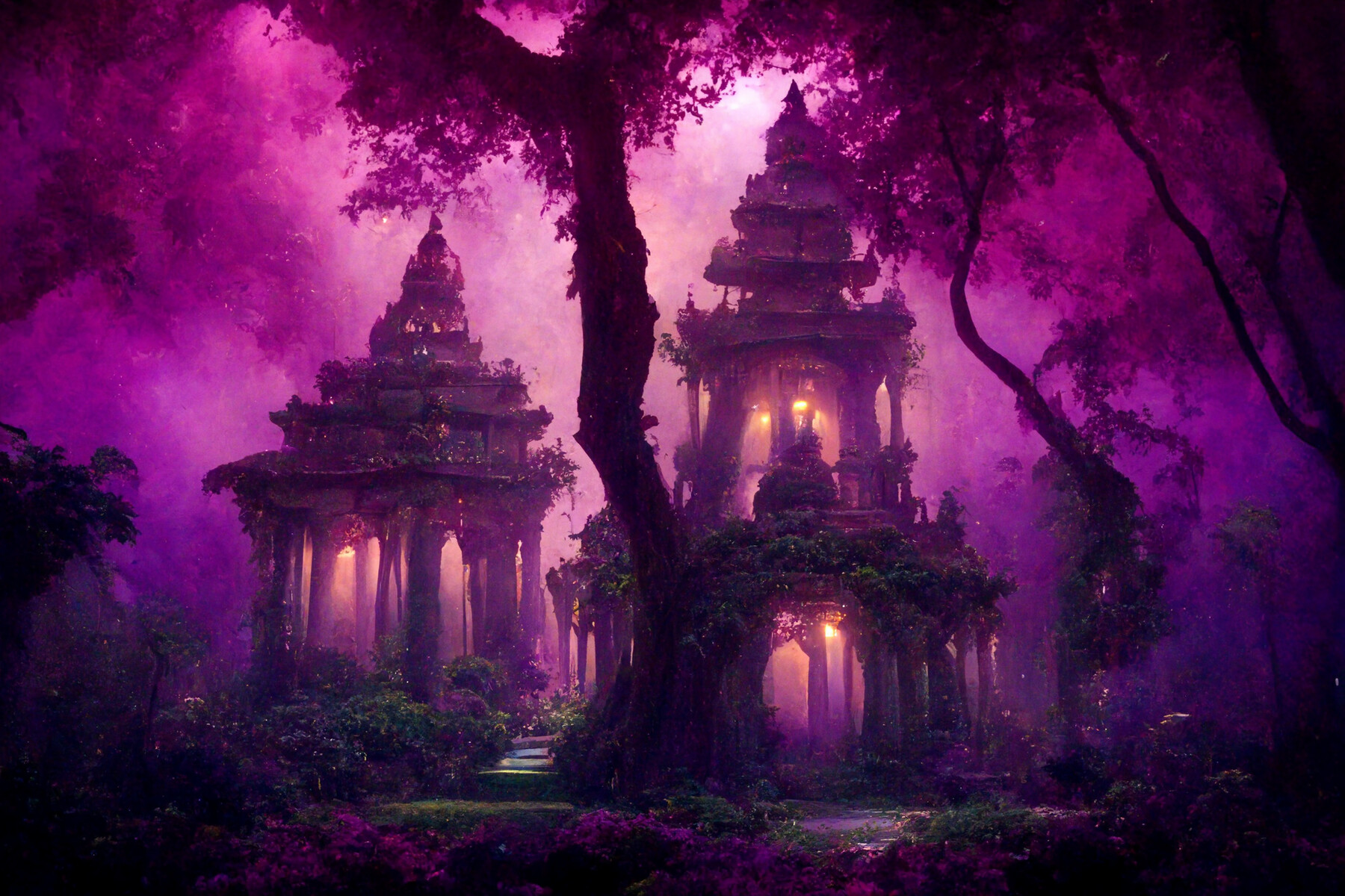 Fantasy Forest Temple