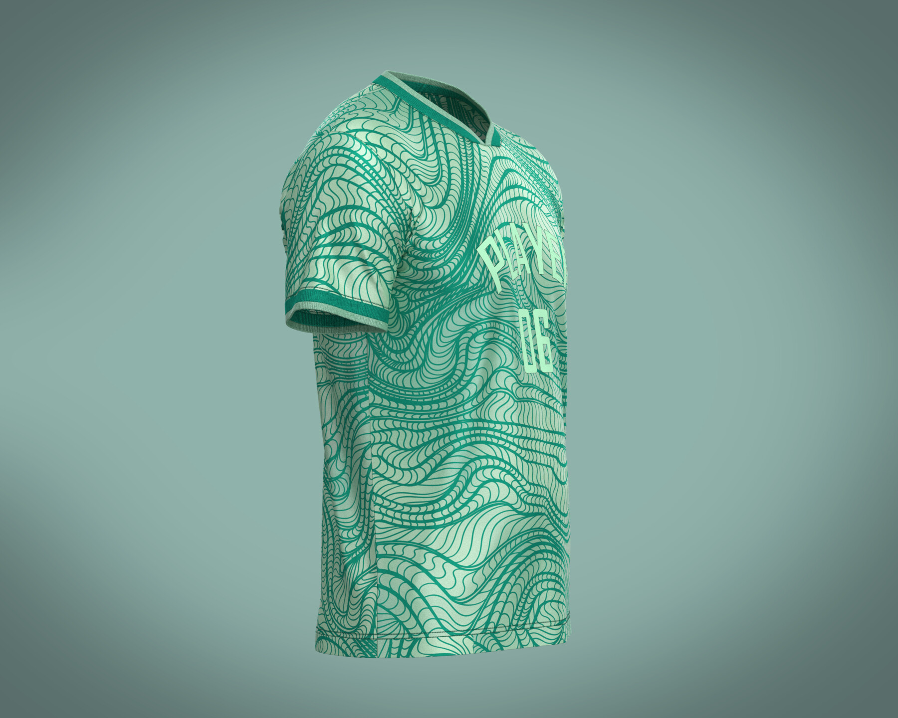 ArtStation - Soccer Green Jersey Player-06 | Resources