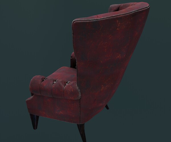 ArtStation - Armchair | Game Assets - Textured Armchair For Game Room