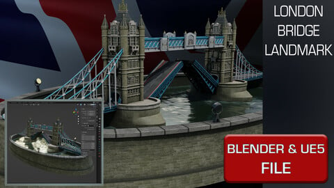 Blender 3 to Unreal Engine 5 London Bridge Model & Guide