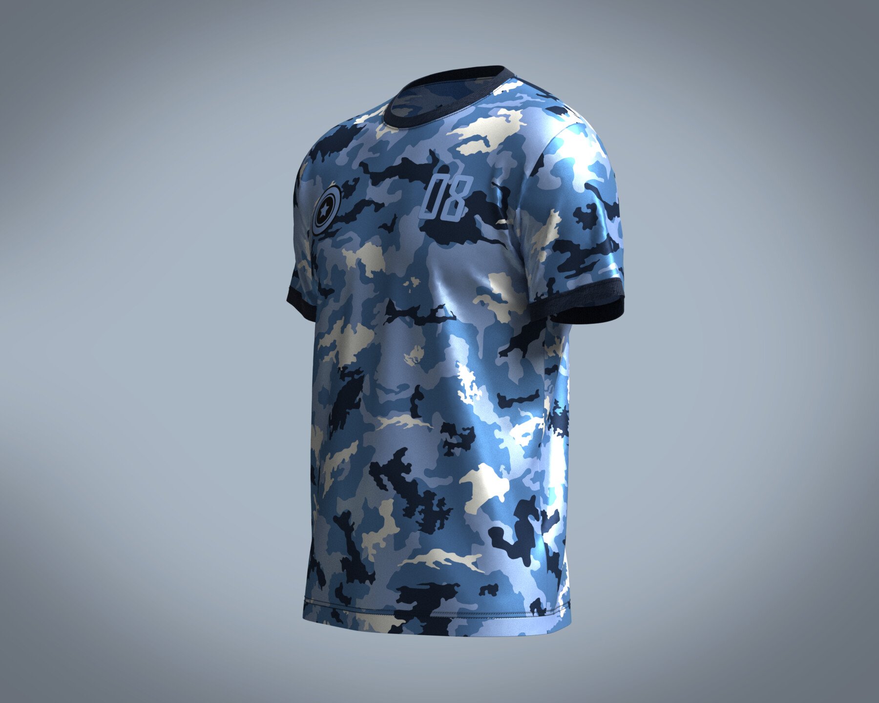 ArtStation - Soccer Camo Jersey Player-08