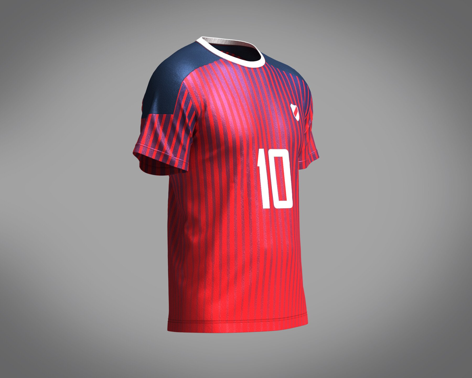 ArtStation - Mens Soccer Hot Pink and Purple Jersey Player-10