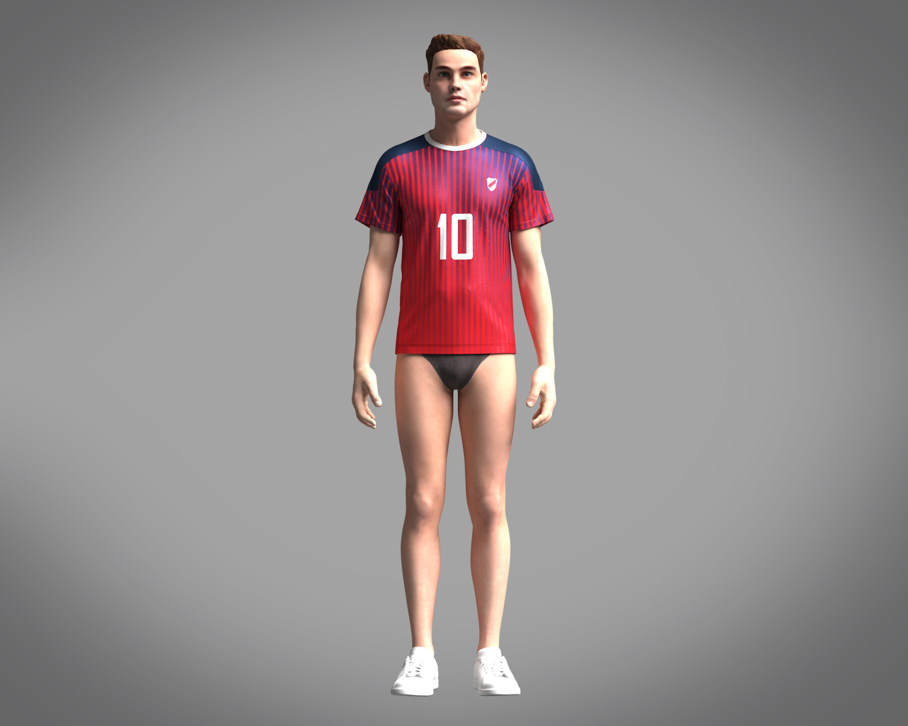 3D Soccer Football White and Black Jersey Player-11 - TurboSquid 2044677