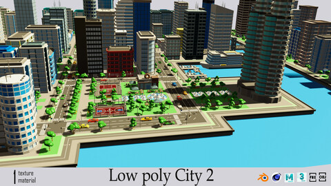 City 2 Metropolis Low-poly 3D model