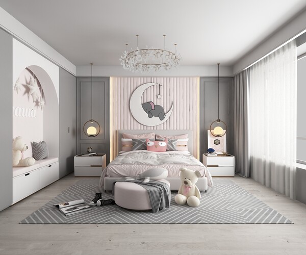 ArtStation - Kids Bedroom - Children Bedroom - 020 | Resources