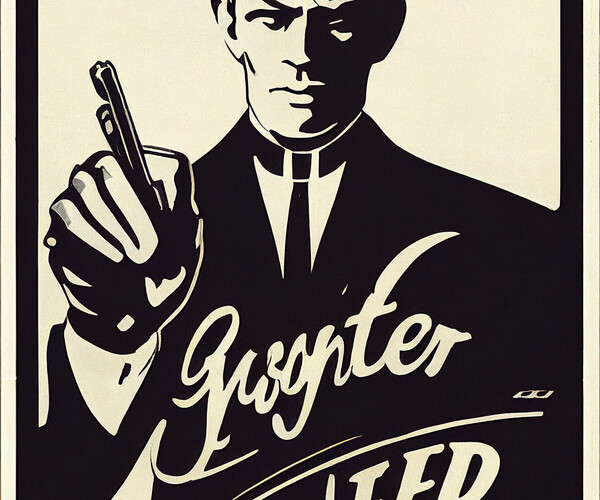 ArtStation American gangsters poster, 1 Artworks